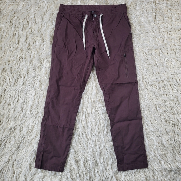 Vuori Ripstop Pants Drawstring Marron Size Medium - Picture 2 of 13